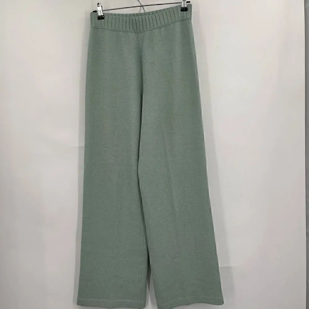 St. John Sport Green Wool Blend Santana Knit Pants Size Small